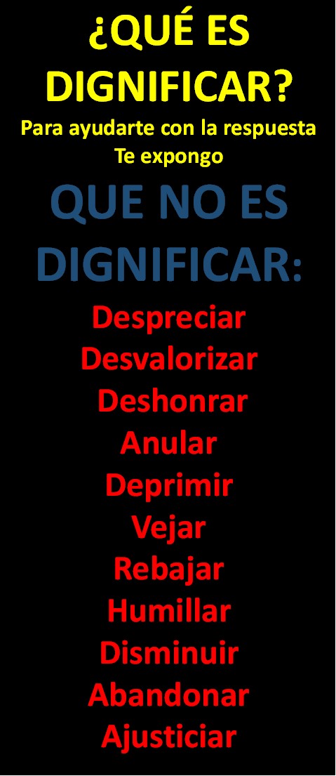 dignificar