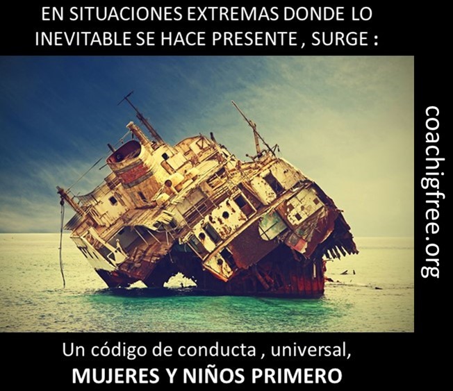 mujeres y ninos primero